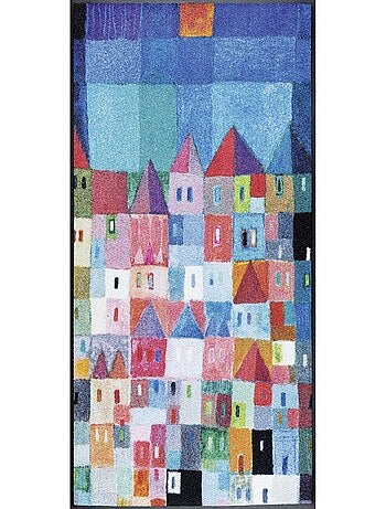 Paillasson tissé motif fresque FULA