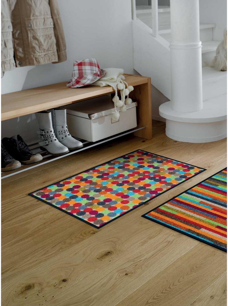 Paillasson tissé motif géométrique MIKADOS Multicolore - Kiabi