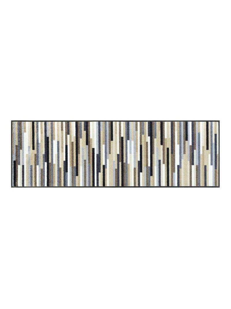 Paillasson tissé motif géométrique MIKATRI Beige - Kiabi