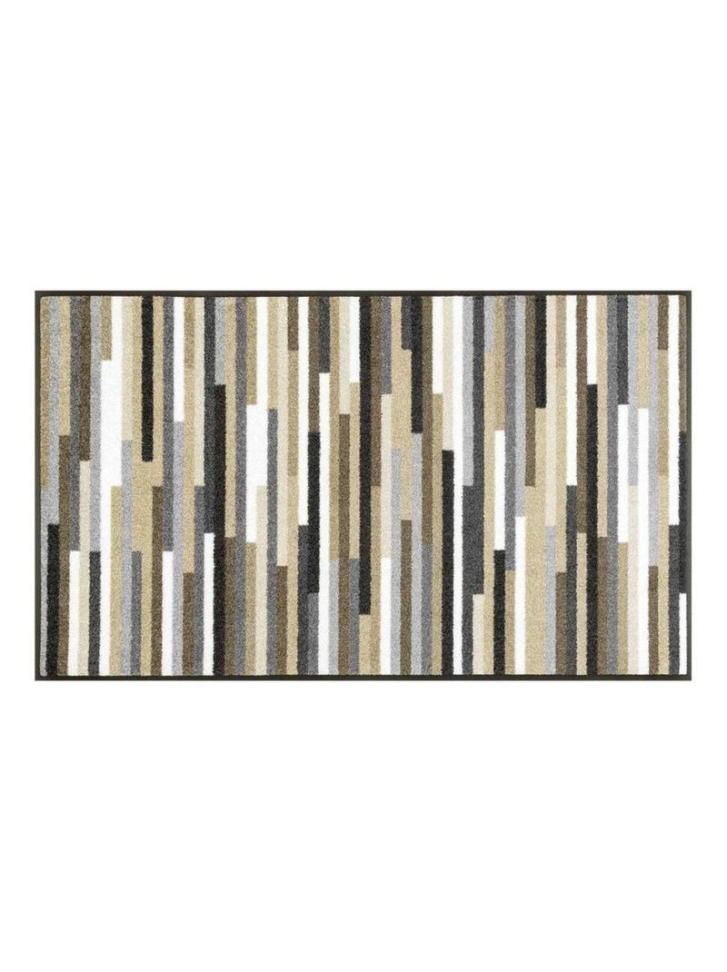 Paillasson tissé motif géométrique MIKATRI Beige - Kiabi
