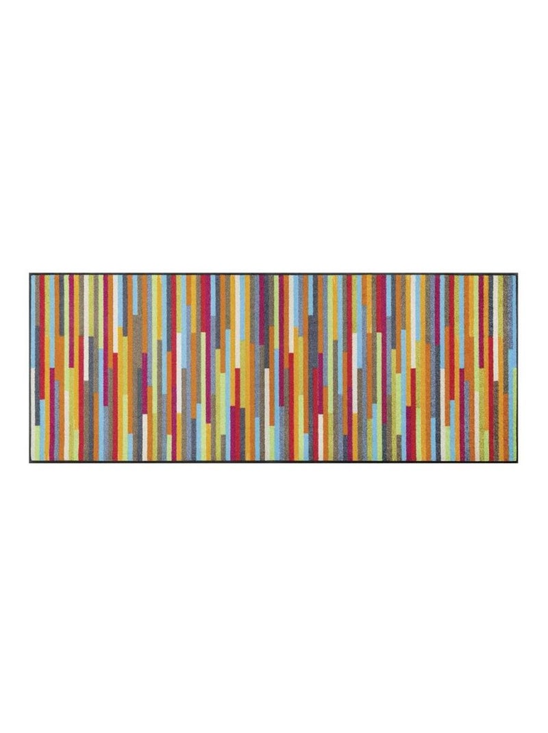 Paillasson tissé motif géométrique MIKATRI Multicolore - Kiabi