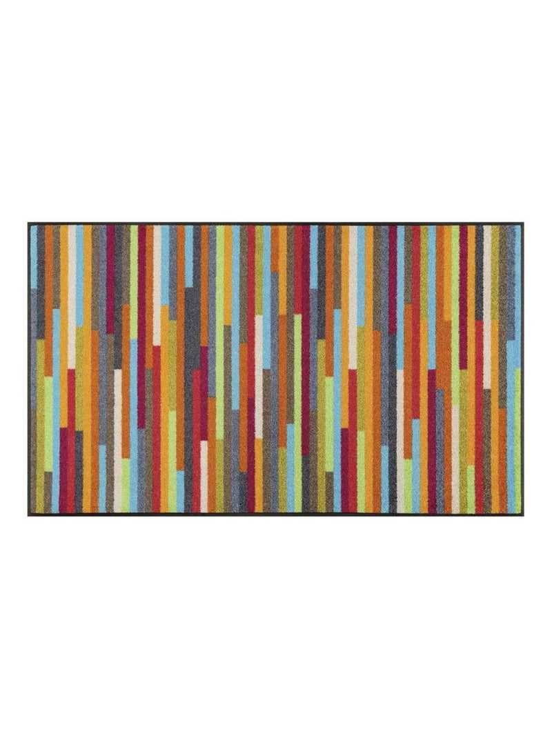 Paillasson tissé motif géométrique MIKATRI Multicolore - Kiabi