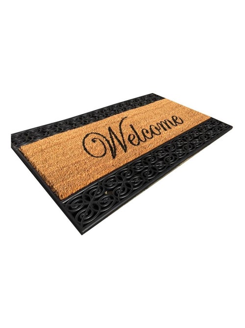 Paillasson Welcome Marron Et Noir 45 X 75 Cm - Kiabi
