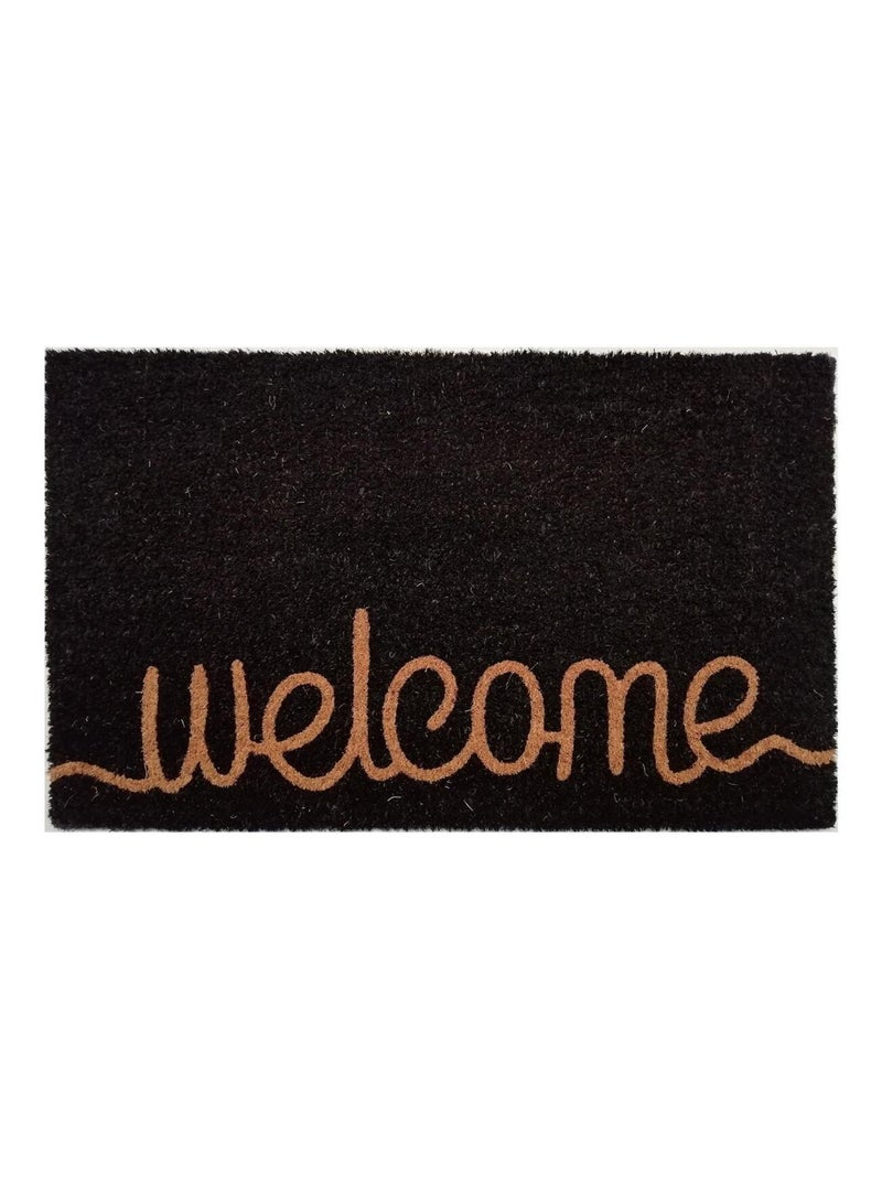 Paillasson Welcome Noir 45x75 Cm Noir - Kiabi