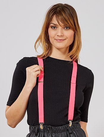 Paire de bretelles fluo