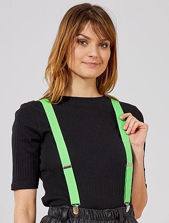 Paire de bretelles fluo