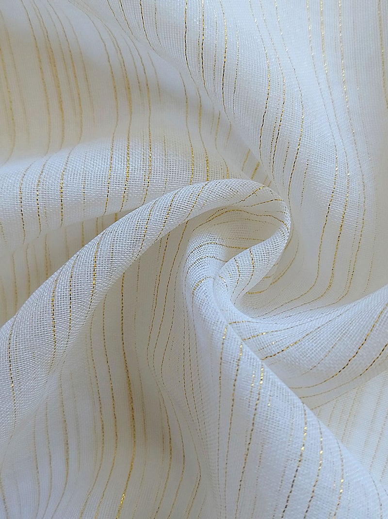 Paire de brise bise BELLA, par Soleil d'ocre Blanc Doré - Kiabi