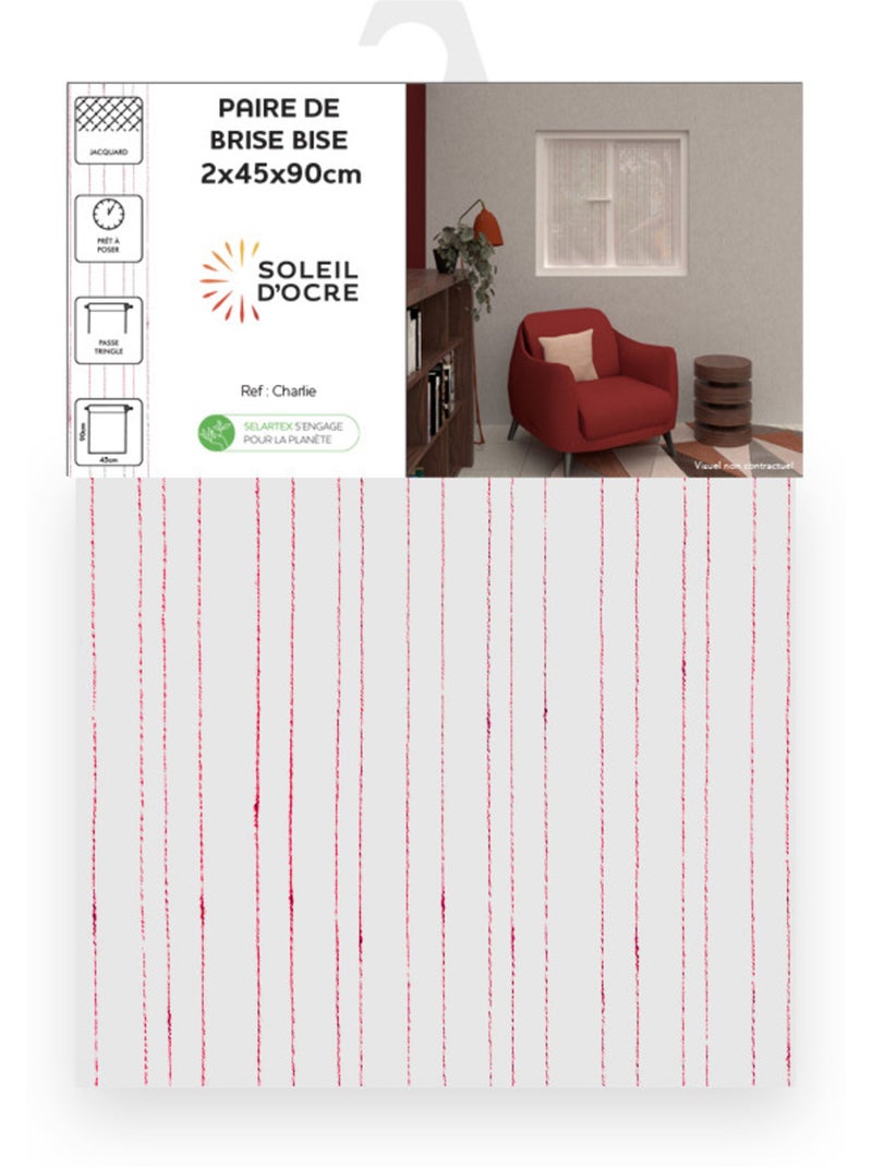 Paire de brise bise CHARLIE, par Soleil d'Ocre Rouge - Kiabi