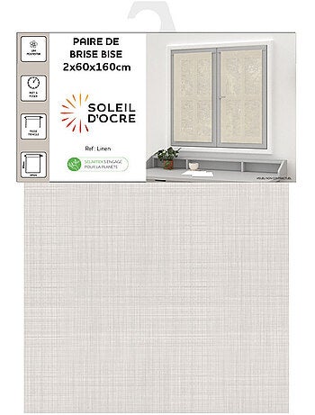 Paire de brise bise LINEN, par Soleil d'Ocre