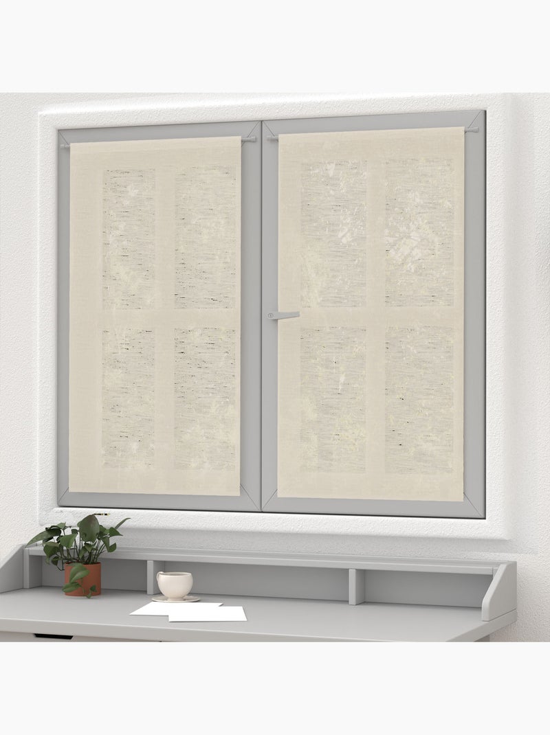 Paire de brise bise LINEN, par Soleil d'Ocre Beige - Kiabi