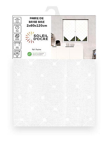 Paire de brise bise PAULINE, par Soleil d'ocre