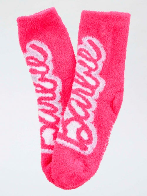 Paire de chaussette 'Barbie' en coton - Kiabi