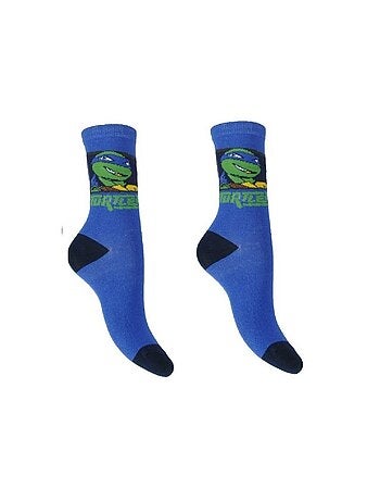 Paire de chaussette Tortue Ninja bleu