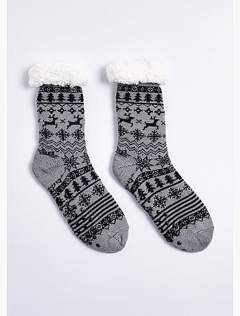 Paire de chaussettes chaudes en sherpa - afibel