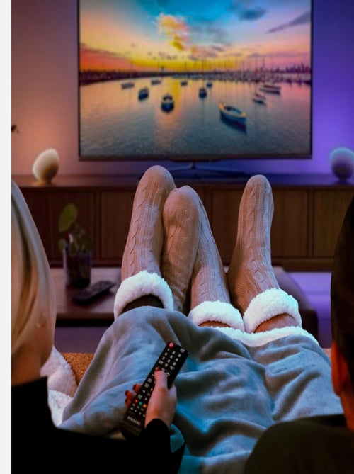 Paire de chaussettes, chaussons polaires mixtes - Taille 35-39 - Vivezen - Kiabi