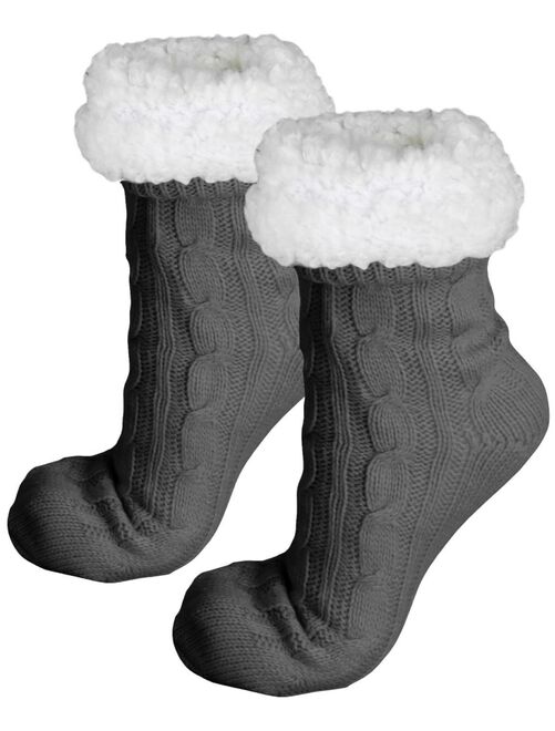Paire de chaussettes, chaussons polaires mixtes - Taille 35-39 - Vivezen - Kiabi