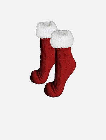 Paire de chaussettes, chaussons polaires mixtes - Taille 35-39 - Vivezen
