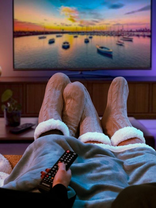 Paire de chaussettes, chaussons polaires mixtes - Taille 40-45 - Vivezen - Kiabi