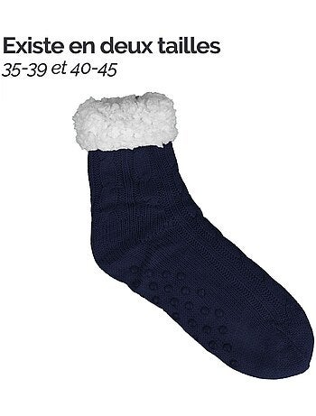 Paire de chaussettes, chaussons polaires mixtes - Taille 40-45 - Vivezen