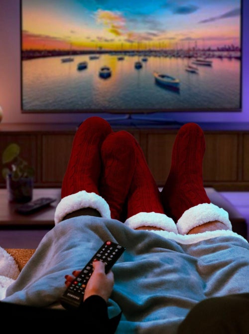 Paire de chaussettes, chaussons polaires mixtes - Taille 40-45 - Vivezen - Kiabi