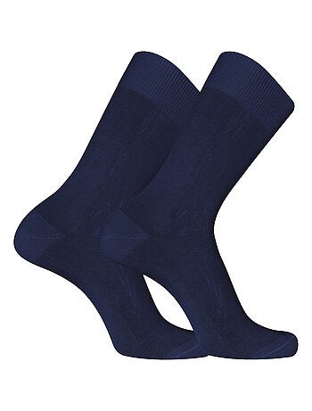 Paire de chaussettes de ville en Fil d'Ecosse modèle 0110 Pierre Cardin