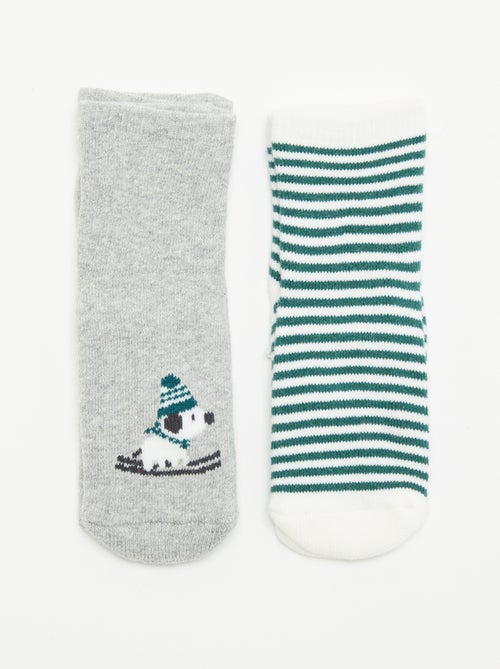 Paire de chaussettes fantaisie anti-dérapantes - Kiabi Paire de chaussettes fantaisie anti-dérapantes - Kiabi