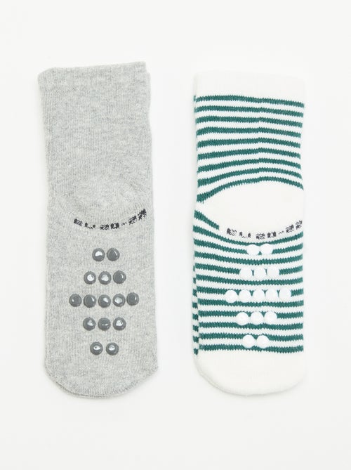 Paire de chaussettes fantaisie anti-dérapantes - Kiabi Paire de chaussettes fantaisie anti-dérapantes - Kiabi