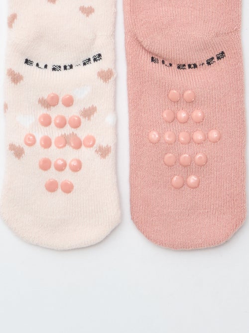 Paire de chaussettes fantaisie anti-dérapantes - Kiabi