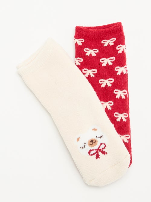 Paire de chaussettes fantaisie anti-dérapantes - Kiabi Paire de chaussettes fantaisie anti-dérapantes - Kiabi