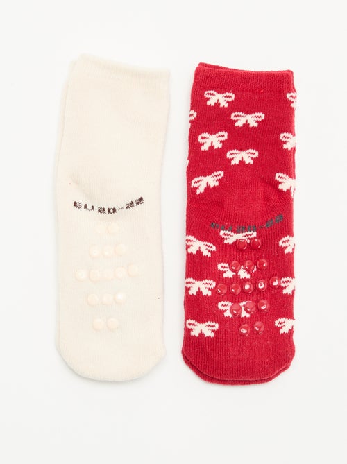 Paire de chaussettes fantaisie anti-dérapantes - Kiabi Paire de chaussettes fantaisie anti-dérapantes - Kiabi