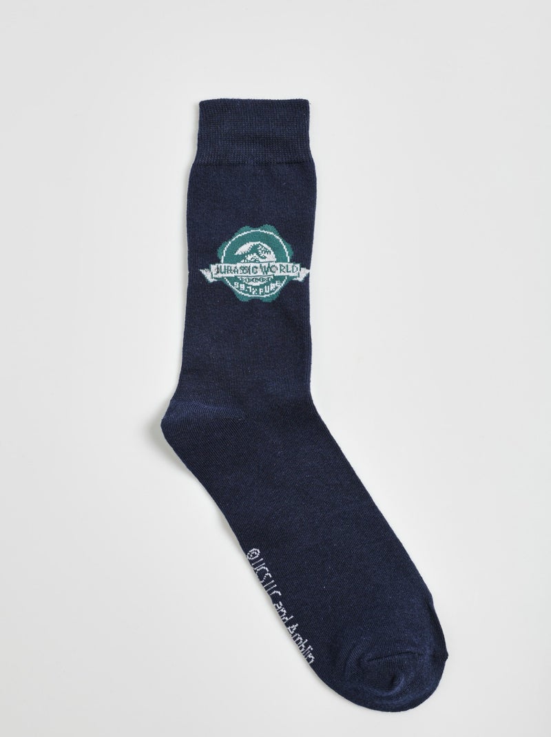Paire de chaussettes, Jurassic World - AFIBEL Bleu marine - Kiabi