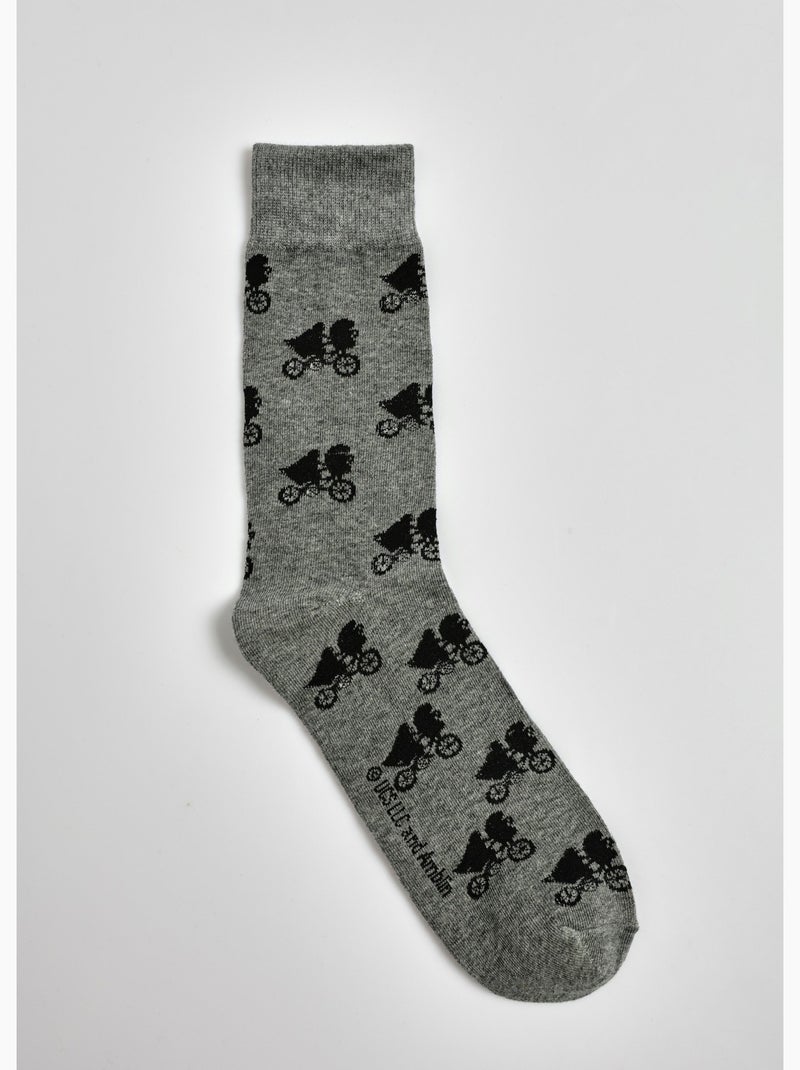 Paire de chaussettes licence E.T. - AFIBEL Gris foncé - Kiabi