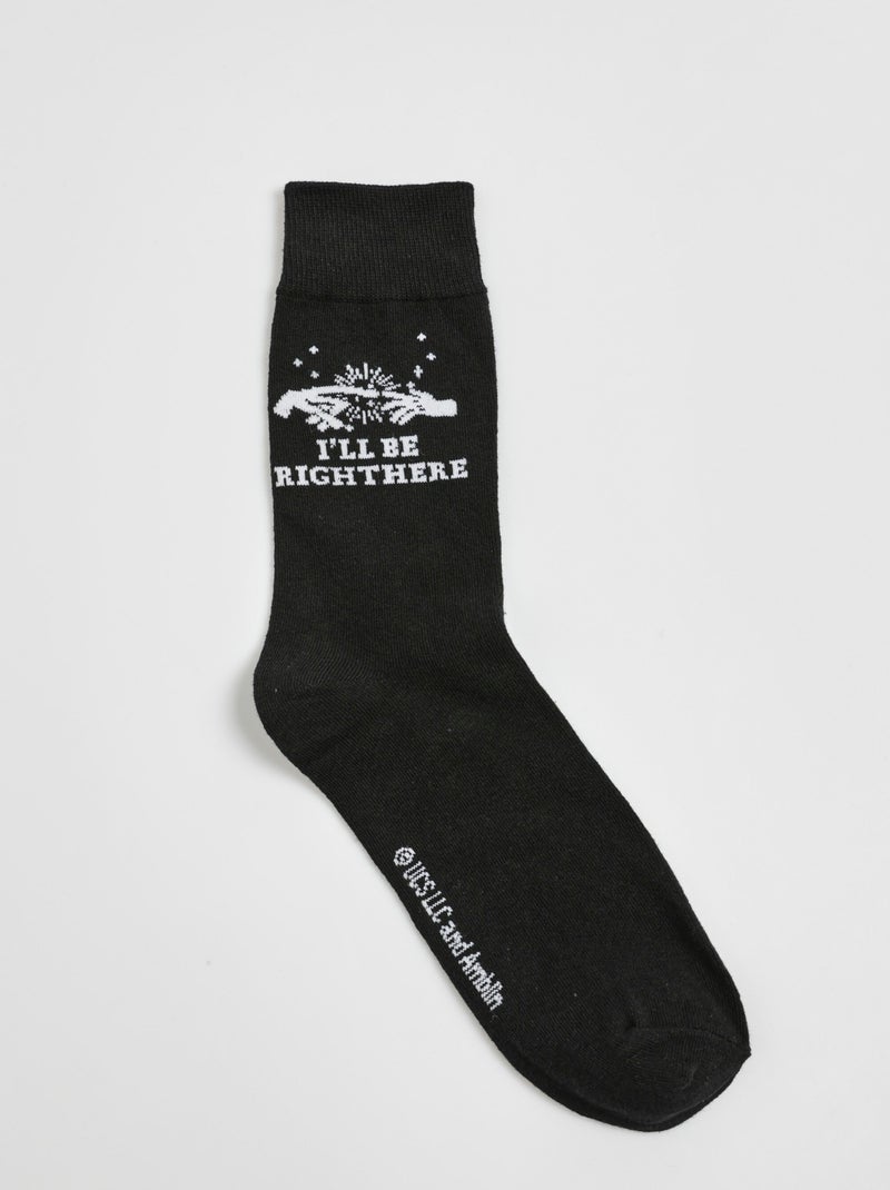 Paire de chaussettes licence E.T. - AFIBEL Noir - Kiabi