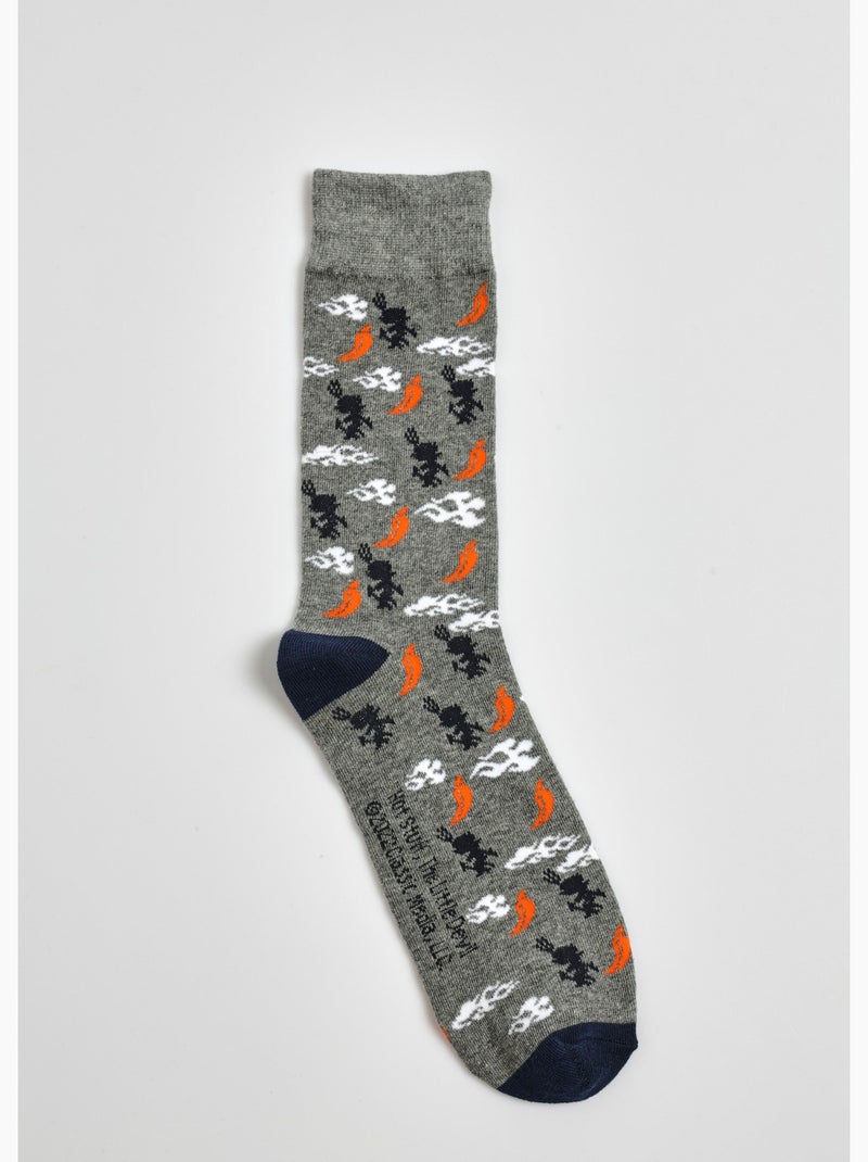 Paire de chaussettes, licence Hot Stuff - AFIBEL Gris clair - Kiabi