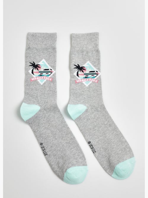 Paire de chaussettes licence Miami Vice - AFIBEL - Kiabi