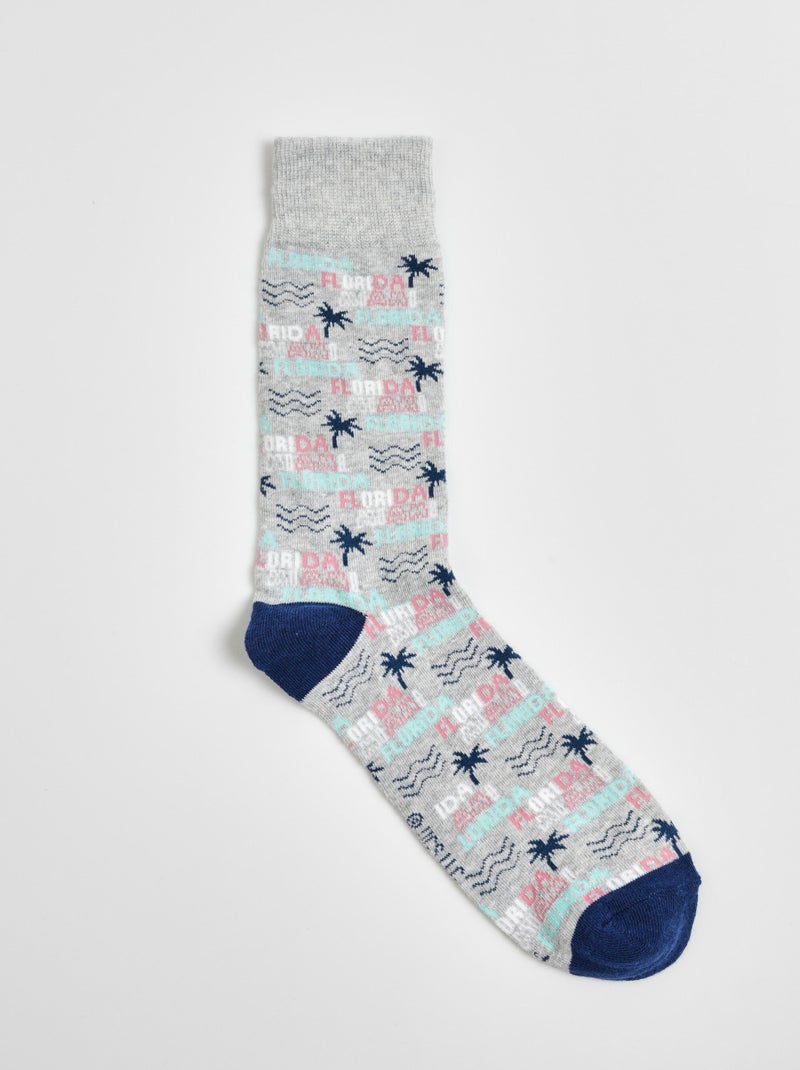 Paire de chaussettes licence Miami Vice Bleu marine - Kiabi