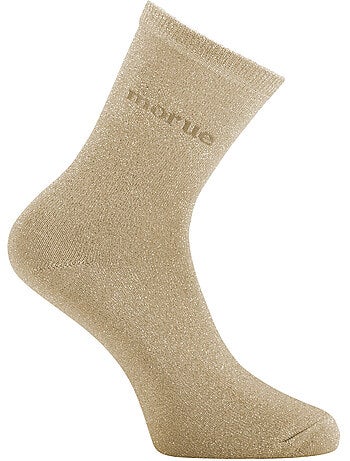 Paire de chaussettes lurex femme à paillettes message osé Morue Twinday