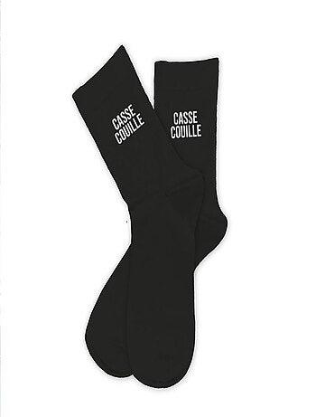 Paire de chaussettes noires Casse Couille