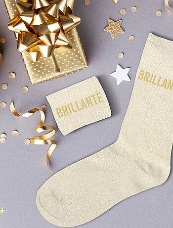 Paire de chaussettes pailletées Brillante