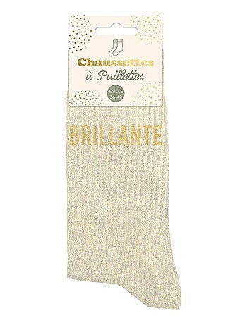 Paire de chaussettes pailletées Brillante
