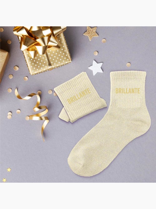 Paire de chaussettes pailletées Brillante - Kiabi
