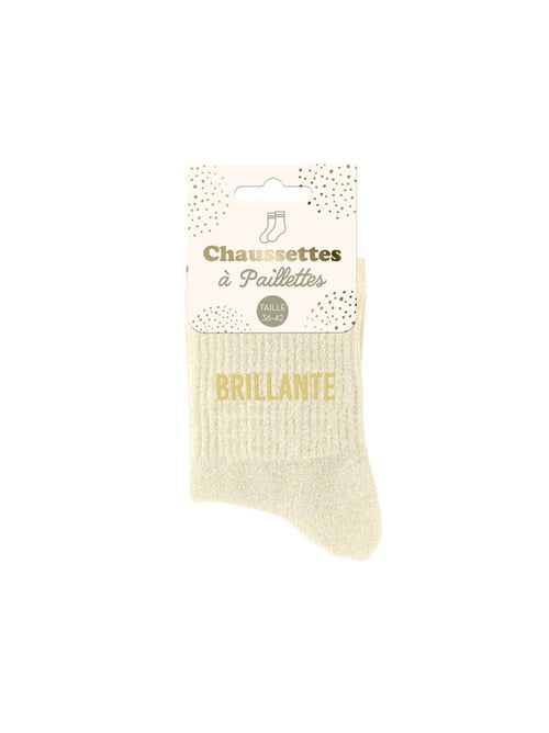 Paire de chaussettes pailletées Brillante - Kiabi