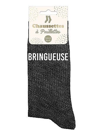 Paire de chaussettes pailletées bringueuse