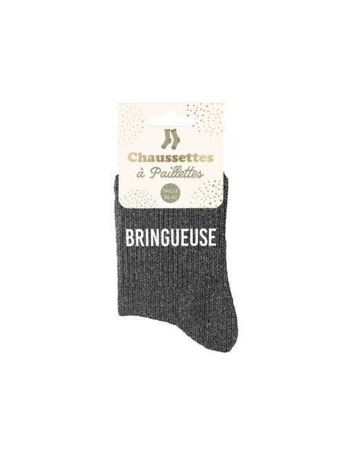 Paire de chaussettes pailletées bringueuse - Kiabi