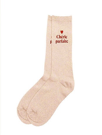 Paire de chaussettes pailletées chérie parfaite