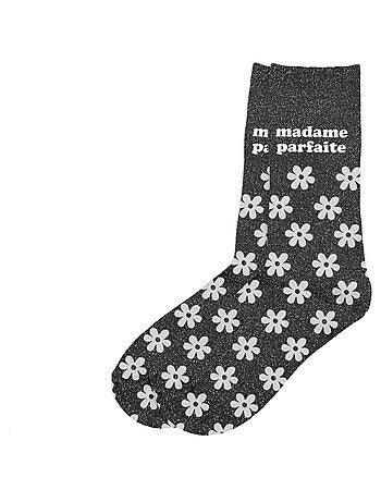 Paire de chaussettes pailletées madame parfaite