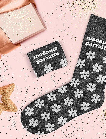 Paire de chaussettes pailletées madame parfaite