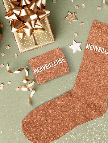 Paire de chaussettes pailletées Merveilleuse