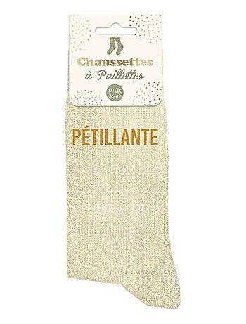 Paire de chaussettes pailletées pétillante