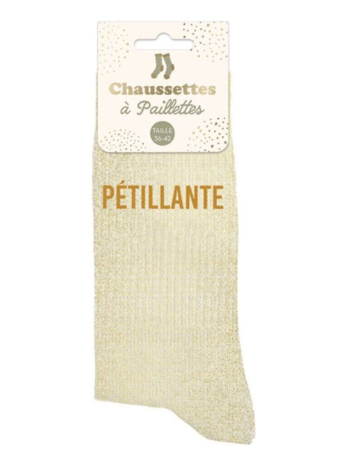 Paire de chaussettes pailletées pétillante - Kiabi